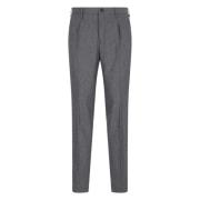 Casual Katoenen Broek Incotex , Gray , Heren