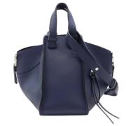 Pre-owned Leather handbags Loewe Pre-owned , Blue , Dames