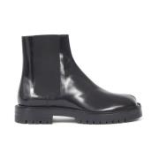 Zwarte Slip-On Laarzen met Handtekeninglogo Maison Margiela , Black , ...