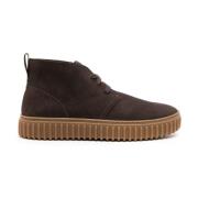 Bruine Leren Enkellaarzen Clarks , Brown , Heren