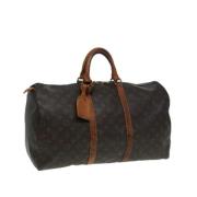 Pre-owned Canvas louis-vuitton-bags Louis Vuitton Vintage , Brown , Da...