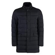 Donsjack met ganzendonsvulling Herno , Black , Heren