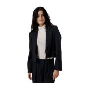 Gestreepte Korte Blazer Donkerblauw By-Bar , Blue , Dames