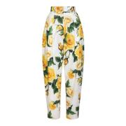 Bloemenprint broek Dolce & Gabbana , Multicolor , Dames