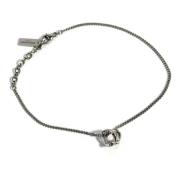 Pre-owned Metal bracelets Saint Laurent Vintage , Gray , Dames