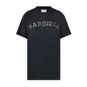 Zwart Gewassen T-shirt Maison Margiela , Black , Heren