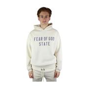 Luxe Shell Fleece Hoodie Fear Of God , White , Heren