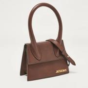 Pre-owned Leather handbags Jacquemus Pre-owned , Brown , Dames