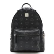 Pre-owned Leather backpacks MCM Pre-owned , Black , Dames