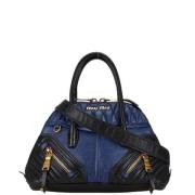 Pre-owned Leather handbags Miu Miu Pre-owned , Blue , Dames