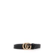 Pre-owned Leather belts Gucci Vintage , Black , Dames