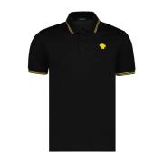 Medusa Polo Shirt Versace , Black , Heren