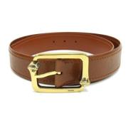 Pre-owned Leather belts Gucci Vintage , Brown , Unisex