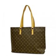 Pre-owned Fabric louis-vuitton-bags Louis Vuitton Vintage , Brown , Da...