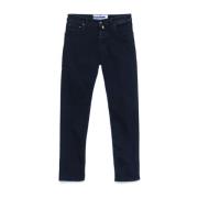 Slim Fit Navy Blue Denim Jeans Jacob Cohën , Blue , Heren