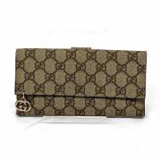 Pre-owned Canvas wallets Gucci Vintage , Brown , Dames