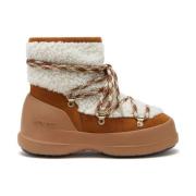 Suède Winterlaarzen met Shearling Trim Moon Boot , Multicolor , Dames