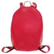 Pre-owned Leather louis-vuitton-bags Louis Vuitton Vintage , Red , Dam...