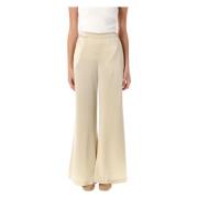 Oester Grijs Flared Broek By Herenne Birger , Beige , Dames