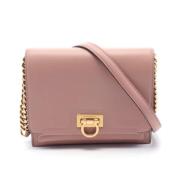 Pre-owned Leather shoulder-bags Salvatore Ferragamo Pre-owned , Pink ,...