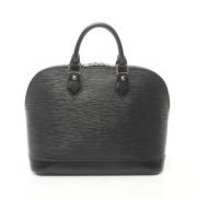 Pre-owned Leather handbags Louis Vuitton Vintage , Black , Dames