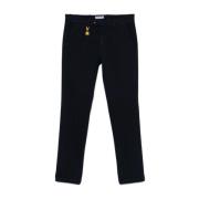 Zwarte Slim Fit Gestreepte Broek Manuel Ritz , Black , Heren