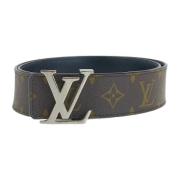 Pre-owned Canvas belts Louis Vuitton Vintage , Brown , Heren