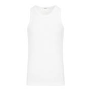 Mouwloze katoenen top Jil Sander , White , Heren