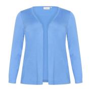 Open Front Cardigan Ebb And Flow Kaffe Curve , Blue , Dames