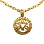 Pre-owned Metal necklaces Chanel Vintage , Yellow , Dames