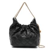 Zwarte Mini Hobo Tas Tory Burch , Black , Dames