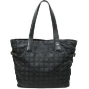 Pre-owned Canvas chanel-bags Chanel Vintage , Black , Dames