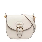 Pre-owned Leather crossbody-bags Coach Pre-owned , Beige , Dames