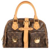 Pre-owned Canvas handbags Louis Vuitton Vintage , Brown , Dames