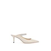 Kristalversierde Patent Muiltjes Jimmy Choo , White , Dames