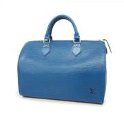 Pre-owned Fabric louis-vuitton-bags Louis Vuitton Vintage , Blue , Dam...