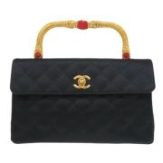 Pre-owned Fabric chanel-bags Chanel Vintage , Black , Dames