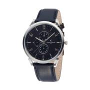 Zwarte heren quartz analoog horloge Pierre Cardin , Black , Heren