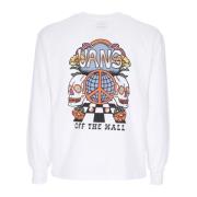 Wit Dames Longsleeve T-shirt Vans , White , Dames