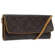 Pre-owned Canvas louis-vuitton-bags Louis Vuitton Vintage , Brown , Da...