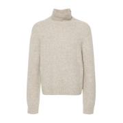 Alpaca Wol Trui Beige Isabel Marant , Beige , Heren