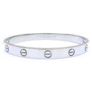 Pre-owned Metal bracelets Cartier Vintage , White , Dames