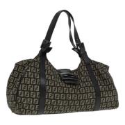 Pre-owned Canvas fendi-bags Fendi Vintage , Black , Dames