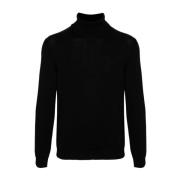 Zwarte Sweaters voor Mannen Roberto Collina , Black , Heren