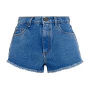 Denim shorts met vintage effect Etro , Blue , Dames