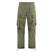 Katoenen broek met lensdetail C.p. Company , Green , Heren