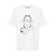 Garfield Print Crew Neck T-shirts Iceberg , White , Heren