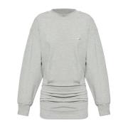 Jurk met logo The Attico , Gray , Dames