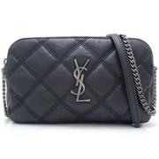 Pre-owned Leather shoulder-bags Yves Saint Laurent Vintage , Black , D...