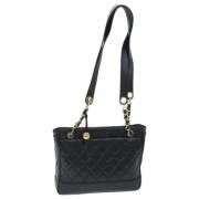 Pre-owned Leather chanel-bags Chanel Vintage , Black , Dames